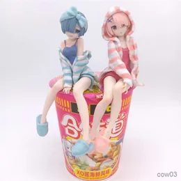 Akcja figurki do zabawy 14.5CM Anime rysunek Re życie w innym świecie od zera seksowna piżama dziewczyna akcja kolekcja podwozie pojazdu prezenty R230707