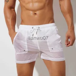 Badkläder för män SEOBEAN Sommarshorts för män Meshfodrade Snabbtorkande strandshorts 100 Nylon Gym Fitness Surfbyxor Shorts Sexiga brädshorts för män J230707