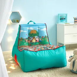 Nintendo Animal Crossing Kids Gaming Bean Bag Chair com bolso e alça de transporte, sobre tamanho, poliéster