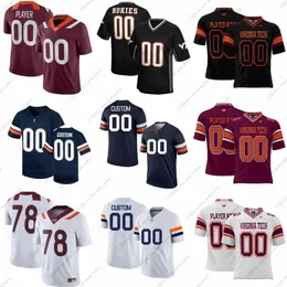 Custom NCAA Virginia Cavaliers College Football Jerseys Morris Sheffer Stoltz Agunloye Smiley III Bond Carter Diatta Faumui Purnell Terry Williams Ahern Attaway