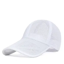 Ball Caps 2023 Spring and Summer Full Mesh Sun Hat 11cm Long Male Outdoor Sports Hats Man Woman Big Size Baseball Cap 5560cm 6065cm 230707