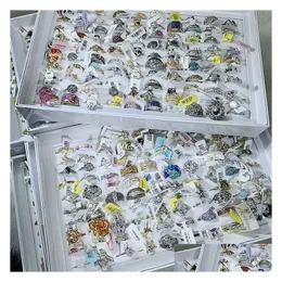 Jewelry Brand Miscellaneous Ring Processing Korean Version Simple Small Fresh Fashion Retro Animal Stall Supply Drop Delivery Weddin Dhqho