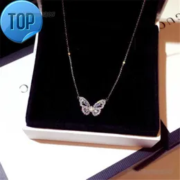 INS TOP Sell Butterfly Pendant Luxury Jewelry 925 스털링 실버 금 채우