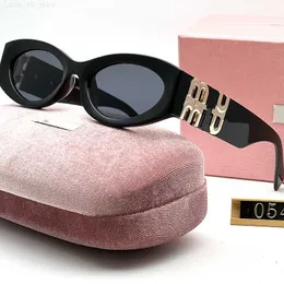 Okulary przeciwsłoneczne damskie luksusowe designerskie owalne oprawki z dużymi nogawkami wodoodporne okulary przeciwsłoneczne z polaryzacją UV dla mężczyzn i kobiet są bardzo dobrze wyglądające L230707