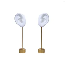 Jewelry Pouches Silicone Ear Model Earring Rack Holder Stud Organizer Pography Props Durable For Retail Show Personal Mannequin Stand
