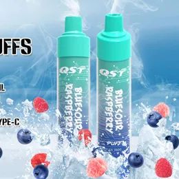 Autêntico QST Puff3600 Descartável E Cigarros 3600Puffs 600mAh Dispositivo Bateria Pré-cheia 8ml Vaporizador 15 Sabores Carregável Vape Desechable