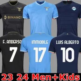 23 24 Lazio Soccer Jerseys Maglie 2023 HOME AWAY 10th Anniversary IMMOBILE BERISHA SERGEJ LULIC ZACCAGNI LUIS ALBERTO FOOTBALL Men