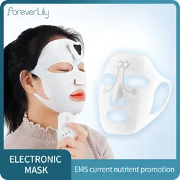 Face Massager Electric Mask Importer EMS Beauty Device Machine Vibration Skin Tighten Lifting Spa 230706