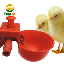 Other Pet Supplies 10Set Chicken Waterer Hens Quail Birds Drinking Bowls Water for Coop Chick Nipple Drinkers Poultry Farm Animal 230706