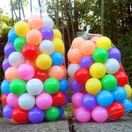 Balon 100 Parça/Çanta Plastik Okyanus Topu Çevre Dostu Renkli Top Çukuru Eğlence Bebek Yüzme Yumuşak Oyuncak Yüzme Havuzu Okyanus Dalga Topu Çapı 5.5cm 230706