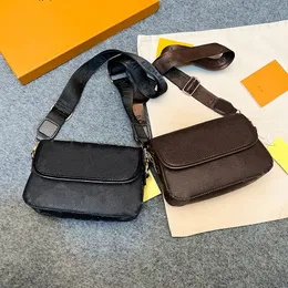 Marca 2024 Confezioni da giorno da donna Borsa da uomo Borsa a tracolla a quadri Borsa da studente alla moda e alla moda nuova borsa a tracolla