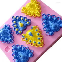 베이킹 몰드 사랑 모양 보석 3D 곰팡이 곰팡이 드 실리콘 곰팡이 퐁당 초콜릿 곰팡이 케이크 꾸미기 도구 F0707