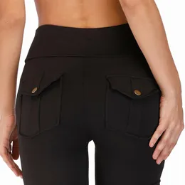 Capris Normov Pocket Fiess Leggings Women Sexy Patchawork Push Up Legging High Weist مرنة التمرينات المرنة