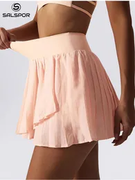 التنانير Salspor Summer Sport Gorm Skirt Beautiful Outdoors Gym Gym مريح الأزياء شورتات اللياقة البدنية الجري 230707