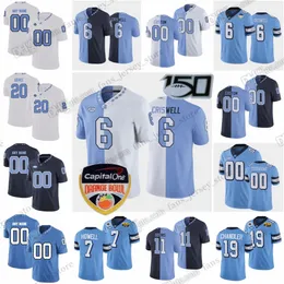 S-6XL North Carolina Tar Heels College Football Jerseys Taylor Peppers Hanburger Barton Dre Bly Criswell Atkins Boaz Kelly Murphy Green Downs Custom Stitched