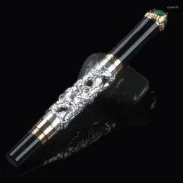 Jinhao Luxury 3D PEN Dragon Grawerowanie Wysokiej jakości metalowe długopisy kulkowe do pisania Wkład Designer Gel