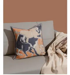 وسادة Case Cashmere Designer Pillowcase المنسوجة Jacquard Custer Cushion Cover Sofa Wool Covering Heat Home Fleding Supplies2023070803