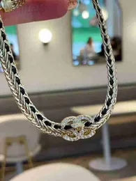 Подвесные ожерелья дизайнер 2Кор высококачественный бренд бренда Desinger Письмо мода Мужчины Женщины Цепь Clarbone Простой свадебный ювелирный подарок ojxf
