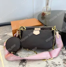 Top MULTI POCHETTE torba kobieta Luksusowe torby desingers Torebki wysokiej jakości torba na ramię torby crossbody dla kobiet z oryginalnym pudełkiem i numerem seryjnym 3szt