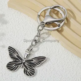 Pretty Enamel Keychains Butterfly Animals Insect Key Rings For Women Girls Friendship Gift Handbag Decorations Jewelry Car Keychain