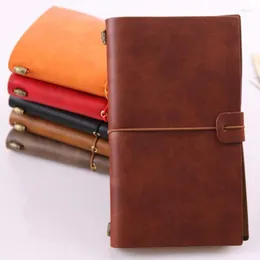 Vintage Pu Leather Notebook School Office Supply для студенческих бизнес -ноутбуков журнал журнал «Сничальные книжки».