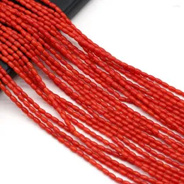 Beads Red Pupa Shape Coral Strand For Jewelry Making DIY Necklace Bracelet Earrings Accessories Gift Size 3x6mm