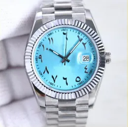 Мужские часы Роскошные часы Древние арабские часы 41 мм Синие часы Datejusts Гладкие мужские автоматические часы Механические часы montre de luxe Часы Oyster Master Wrsitwatches R1