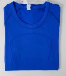 2023 Lu-088 Camisetas de yoga para mujer Camiseta para mujer Camiseta de running transpirable de alta elasticidad Secado rápido Manga corta sin costuras Deporte Ciclismo Ropa de gimnasio lu222