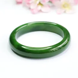 Bangle Grade A Green Jade Nephrite Women Healing Gemstone Gemstone Jewelry Genuine Hetian Jades Barcels Natural Stone Bracelets