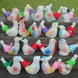 Creative Water Bird Whistle Clay Birds Ceramic Glazed Song Chirps Bathtime Kids Toys Gift Christmas Party Favor