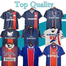 Retro Soccer Jerseys S Maillots de Football Shirt Paris 90 91 92 93 94 95 96 97 98 99 00 01 02 03 12 13 17 18 Vintage Mundur Okocha weah cavani di Di