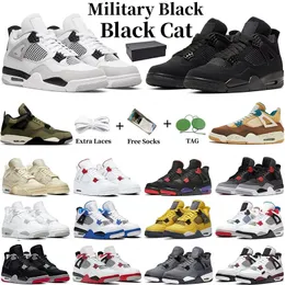 with Box Basketballshoes for Men Women 4s Pine Green Black Cat Sail Red Thunder White Cactus Jack University Blue Infrared Cool Grey Mens Sports Sneakers 36-47