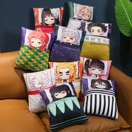 Atacado e varejo Anime Ghost Destruction Blade Pillow You Douzi Plush Charcoal Zhi Lang Throws Cartoon Pillow Shanyi Doll