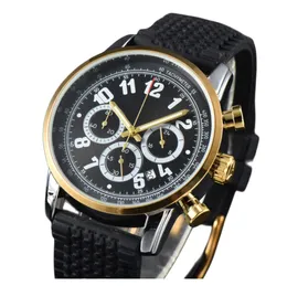 Zegarek męski wszystkie tarcze działają automatycznie z datą męskie zegarki luksusowe modne męskie pełne gumowe paski zegarowe zegarki na rękę