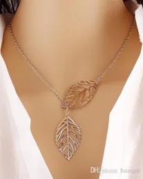 Ожерелья подвески 925 Серебряные листья подвесные ожерелья для валентинки Day Day Fashion Korean Pretty Silver Cheap Long CH5725562
