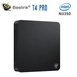 Beelink T4 Pro ミニ PC Intel Celeron N3350 1.1GHz 最大 2.4GH 4GB/64GB Windows 10 HTPC 2.4G/5G デュアル WIFI BT4.0 サポート 4K HD