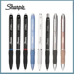 Gelschreiber Sharpie S-Gel-Gelstifte, feine Spitze, 0,5 mm schwarze Tinte, Gel-Tintenstift, Gummigriff, Bürozubehör mit No-Smear-No-Bleed-Technologie, 230707