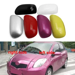 For Toyota Yaris 2008-2011 hatchback Car Accessories Rearview Mirror Cover Side Mirrors Housing Shell Color Painted
