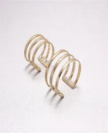 Anello a fascia aperta di moda sopra gli anelli Knuckle Anelli placcati oro 18 carati per le donne whole8276468