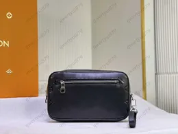 Axelväskor herrväska 7A kvalitet Lyx POCHETTE KASAI Handväska Cross body Messenger Bag Alpha Bärbar plånbok M82076 Handväska Casual Pouch M41662