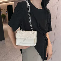 Bolsos de mensajero Marca 24SS bolsos nuevos para mujer tiene un patrón simple de moda versátil cuerpo cruzado pequeño bolso cuadrado 856 #