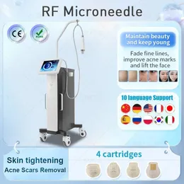 Máquina de beleza com microagulha fracionada RF para cicatrizes de acne para remover estrias