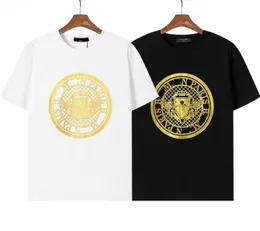 Summer Mody Men Tees Elegante Mulheres Casuais T-shirts Crew pescoço de manga curta nova estampagem quente impressão preta branca