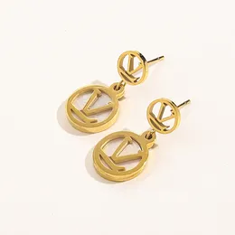 Designer G Logo Drop Earrings Brand Charm Love Earrings 18K Gold Plated Stainless Steel Jewelry Wedding Party Swimming No Fade Jewelry