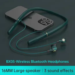 BX-05 무선 Bluetooth 이어폰 넥 밴드 헤드폰 마이크 IPX5 스포츠 스포츠를위한 땀방 스포츠 헤드셋 Kimistore4