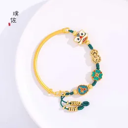 Высокий цвет сохранения Древний метод Золотой Вьетнам Нанша DIY Braslet Bracelete Brasletp