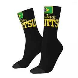 Men's Socks Flag Text BJJ - MMA Brazilian Jiu Jitsu Men Women Polyester Casual Novelty Spring Summer Autumn Winter Gift