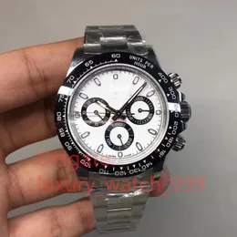 Designer chronograph watch CAL.4130 Chronograph Movement 40mm Top Quality Cosmograph Panda 116500 Ceramic Beze Automatic Mens Watch Men's Wristwatches