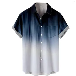 Camisas casuais masculinas vintage para homens 2023 verão moda férias praia blusas camisa masculina ropa hombre