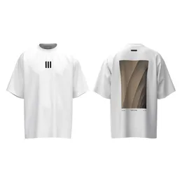 2023ss Fashion Brand RRR123 Tags Oversized T-shirt Co branding Casual Loose Women's Washed Cotton T-shirt